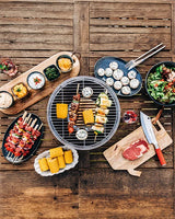 lotusgrill lotusgrill barbecue portatile 43 5 x 43 5 x 25 7 cm per esterno viola ean 4260023010912