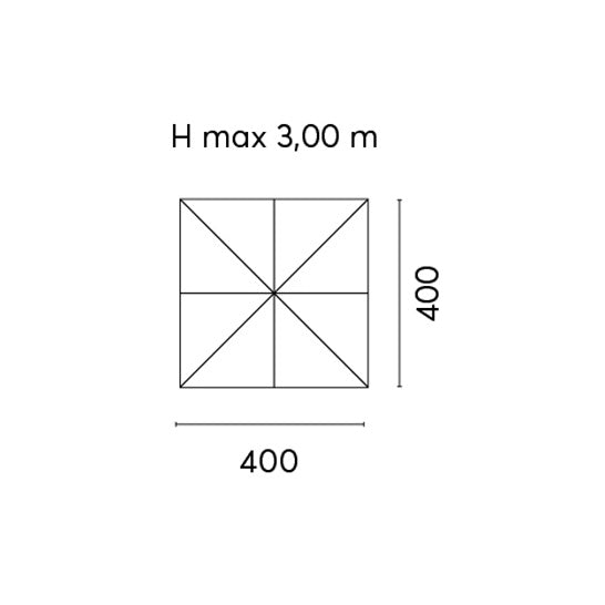 moia greenwood moia greenwood ombrellone push up 4 x 4 m bianco palo d 60 mm telescopico con camino antivento telo poliestere 320 gr contract ean 8013054826870