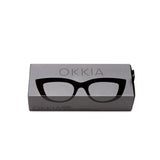 okkia okkia occhiale da lettura mod claudia premontato gatto soft touch spring nero diottrie 2 50 ean 8055773192942