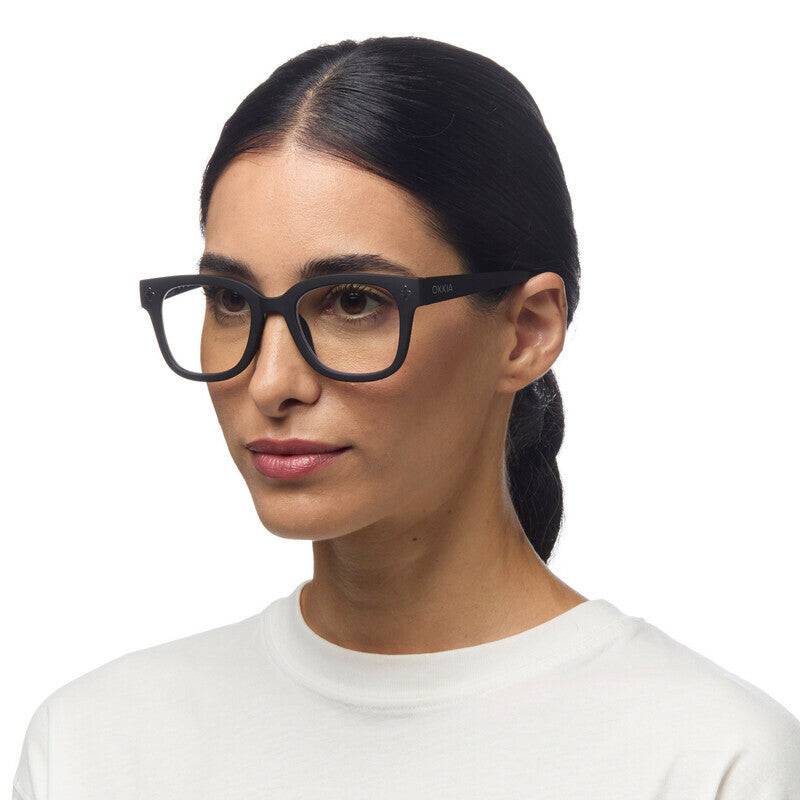 okkia okkia occhiale da lettura mod giovanni anti luce blu magframe nero grigio diottrie 2 50 ean 8055277549891