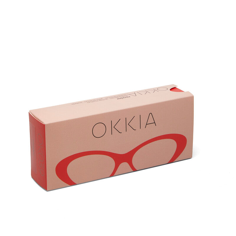 okkia okkia occhiale da lettura mod lina cat eye red diottrie 1 50 ean 8055277545169