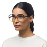 okkia okkia occhiale da lettura mod verona premontato butterfly soft touch spring anti luce blu havana giallo diottrie 1 00 ean 8056211374456