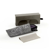 okkia okkia occhiale da sole premontato a forma di goccia mod alessio black ean 8055773193680