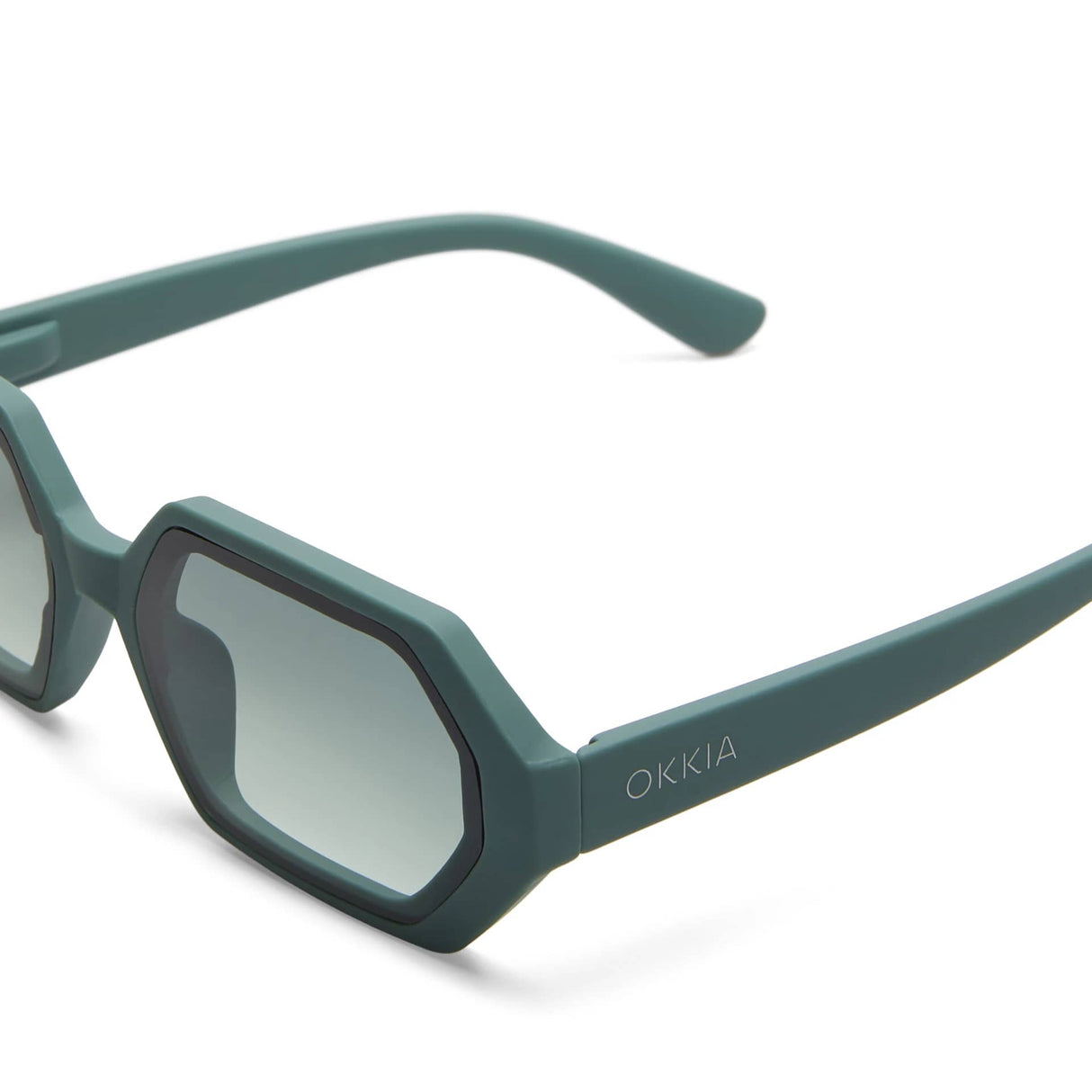 okkia okkia occhiale da sole premontato esagonale mod andrea green ean 8055773198104