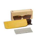 okkia okkia occhiale da sole premontato gatto big frame mod claudia classic havana ean 8056211371448