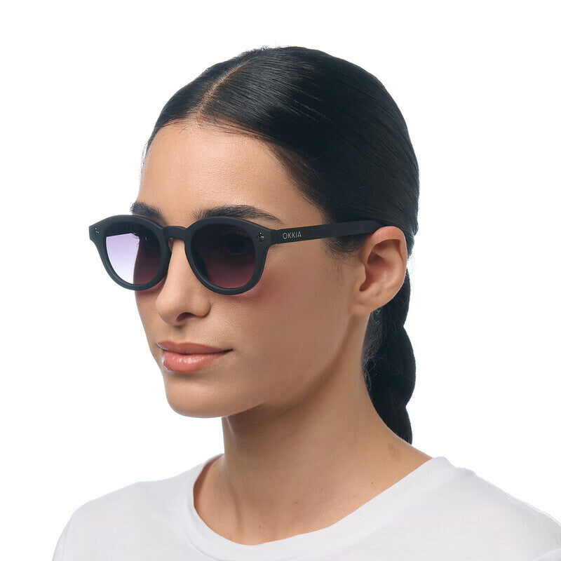 okkia okkia occhiale da sole premontato mod milano soft touch black lenti black ean 8056211375637