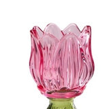 regalo italiano regalo italiano portacandela tealight vetro ass con gambo d 10 cm h 145 cm bomboniera 1 pz ean 8057586208223