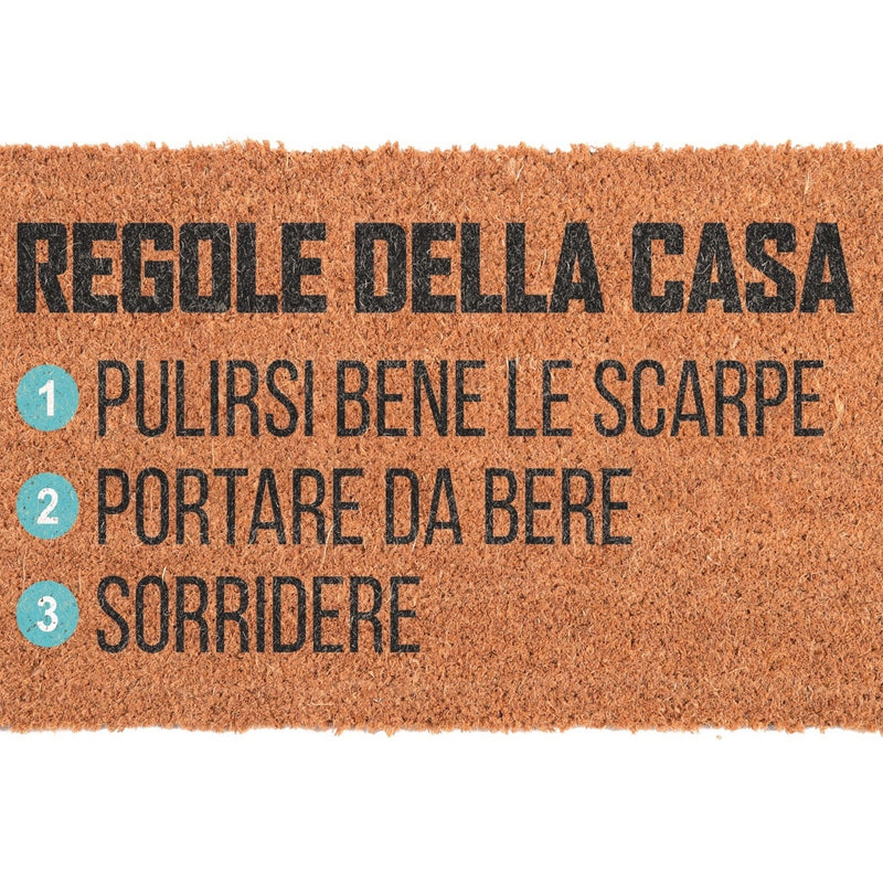regalo italiano regalo italiano zerbino in cocco naturale 40 x 70 cm ass tappeto ingresso antiscivolo casa e porta 1 pz ean 8057586001411
