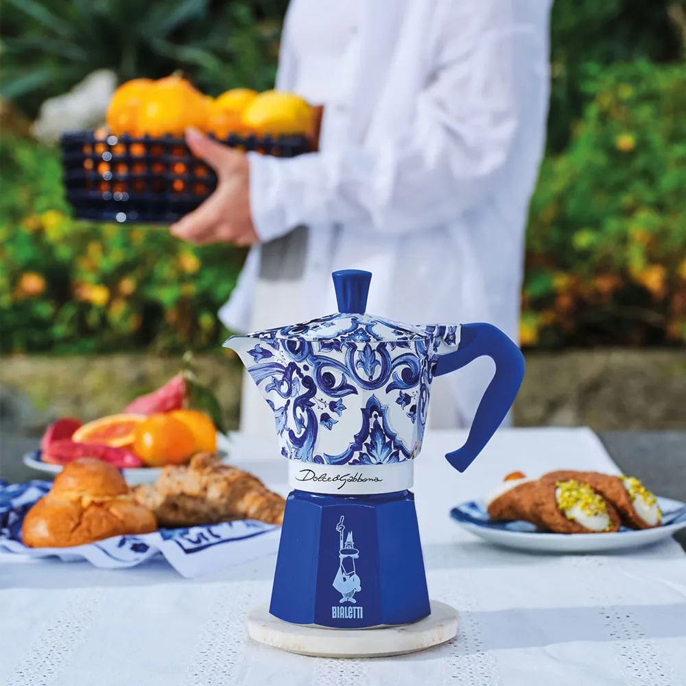 bialetti bialetti moka express dolcegabbana blu mediterraneo 3 tazze ean 8006363042949