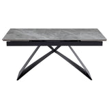 di mo commerciale di mo commerciale tavolo allungabile darren 160 240 x 90 h 77 cm piano in ceramica grigio design moderno ean 8010402507924