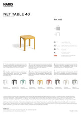 nardi nardi net table 40 bianco ean 8010352062009