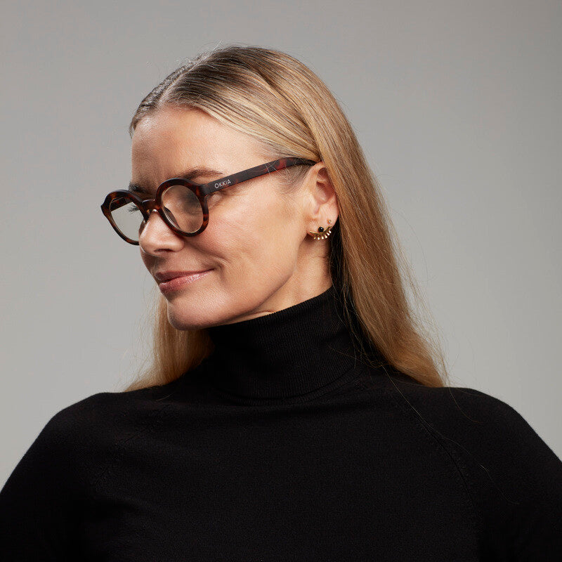 okkia okkia occhiale da lettura mod lauro premontato soft touch classic havana diottrie 1 00 ean 8055773196773