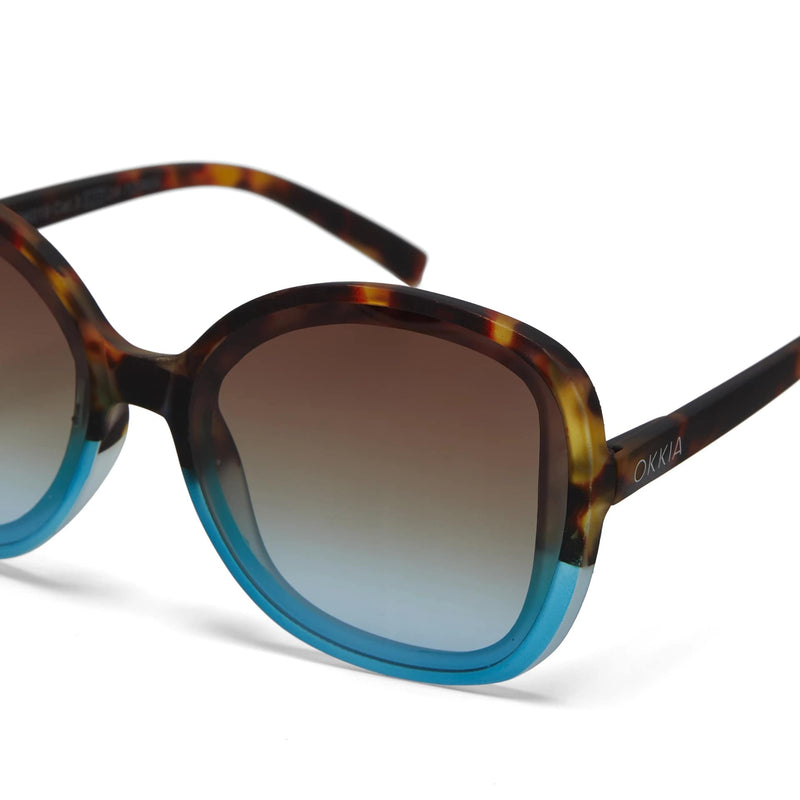 okkia okkia occhiale da sole premontato butterfly mod anna havana blue ean 8052862288913