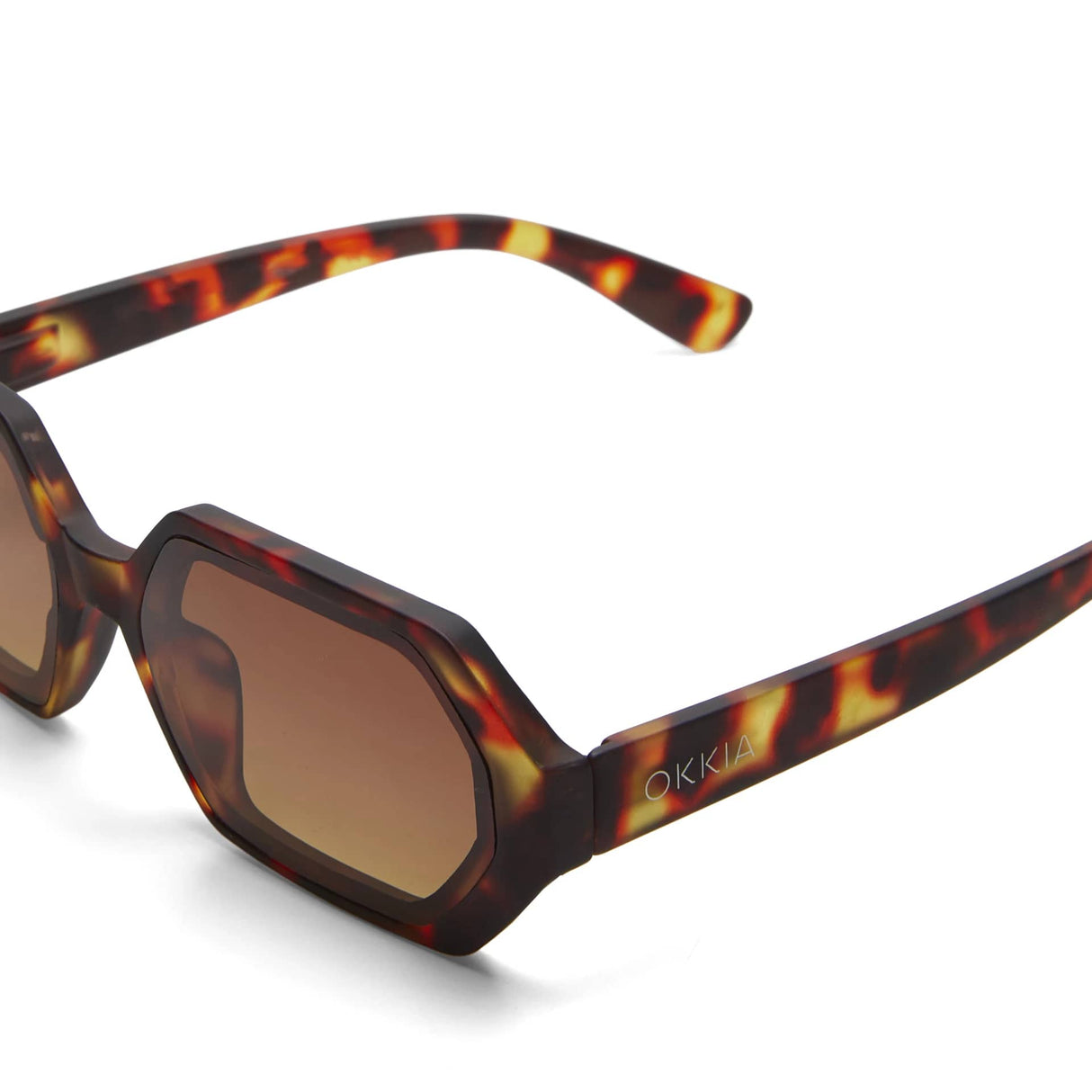 okkia okkia occhiale da sole premontato esagonale mod andrea classic havana ean 8055773198098