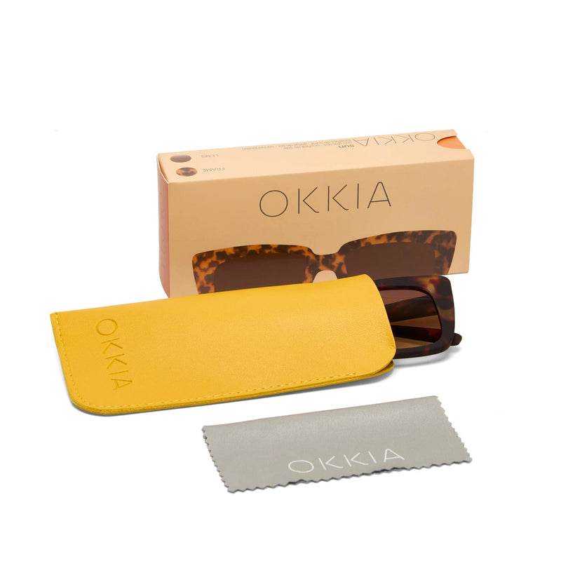 okkia okkia occhiale da sole premontato mod elba spring arms classic havana ean 8056211371240