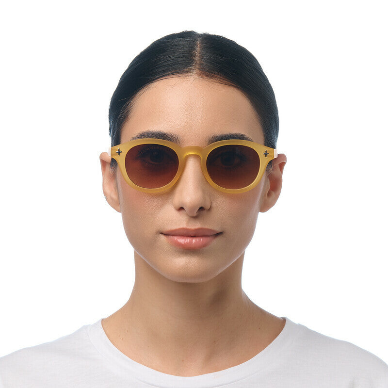 okkia okkia occhiale da sole premontato mod milano soft touch traslucent yellow lenti brown ean 8056211375682