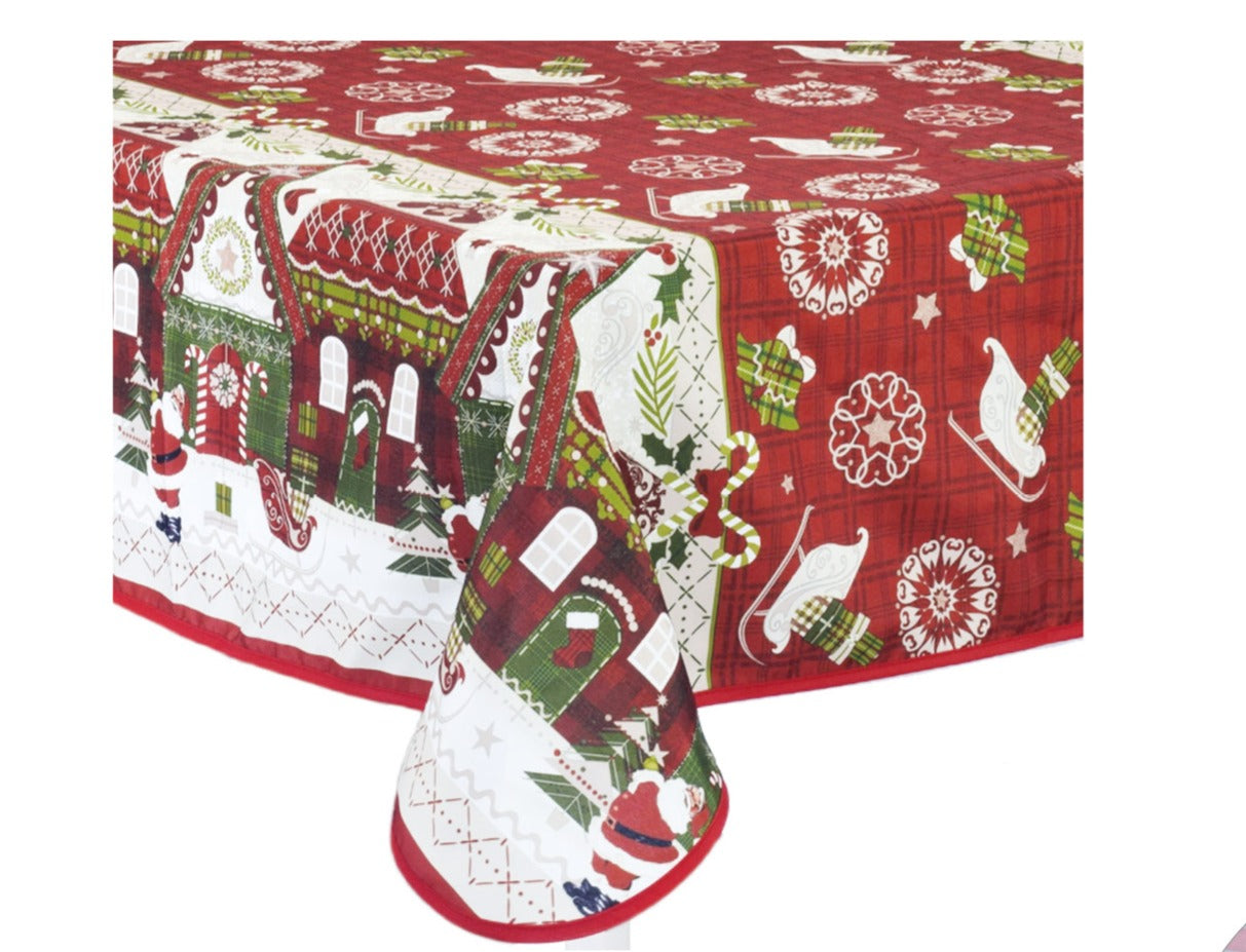 preziosa home preziosa home tovaglia sbiecata ass natale 140 x 240 cm no stiro antimacchia 1 pz ean 8050264134142