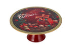 regalo italiano regalo italiano alzata tonda natale plastica d 33 cm h 14 cm ass multicolor 1 pz ean 8057586115194