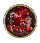 regalo italiano regalo italiano sottopiatto merry christmas natale tondo plastica d 33 cm ass multicolor 1 pz ean 8057586115118