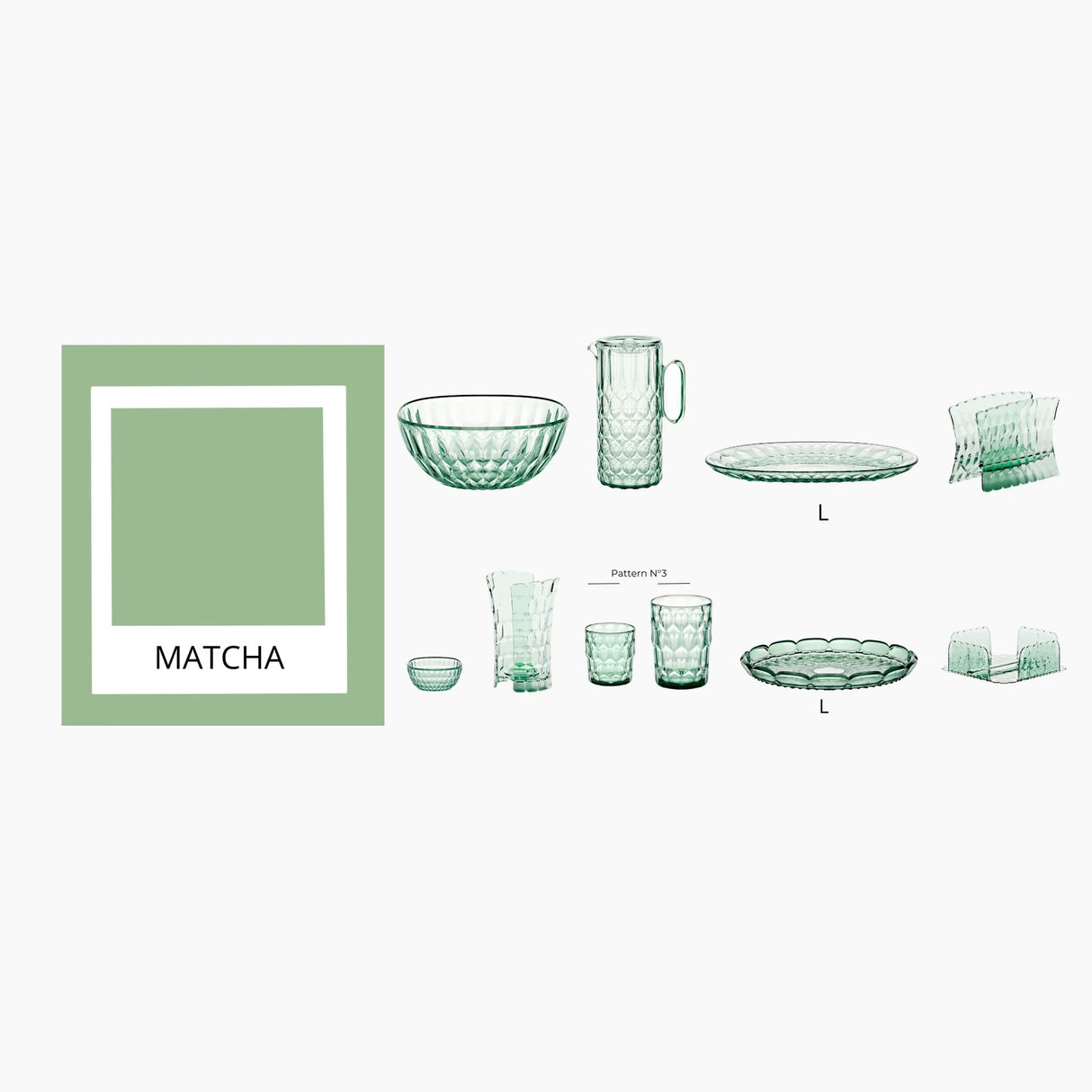 guzzini guzzini bicchiere basso decoro 3 vanity bio based d 85 cm 360 cc verde ean 8008392396390