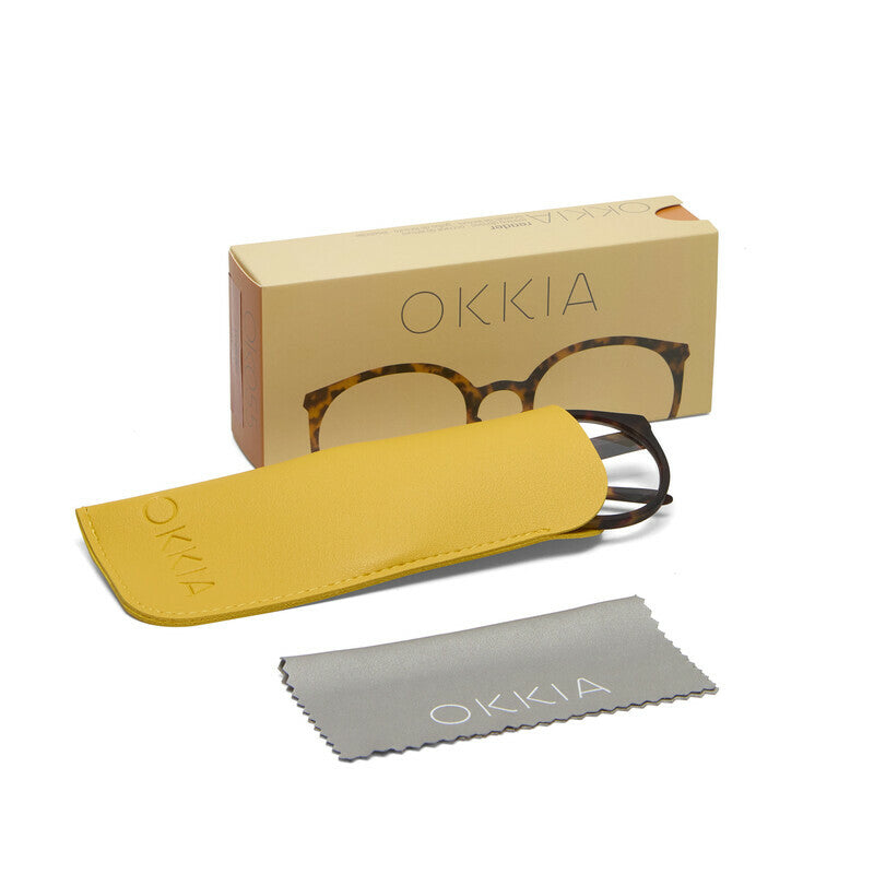 okkia okkia occhiale da lettura mod bologna premontato soft touch classic havana diottrie 2 50 ean 8056211374135