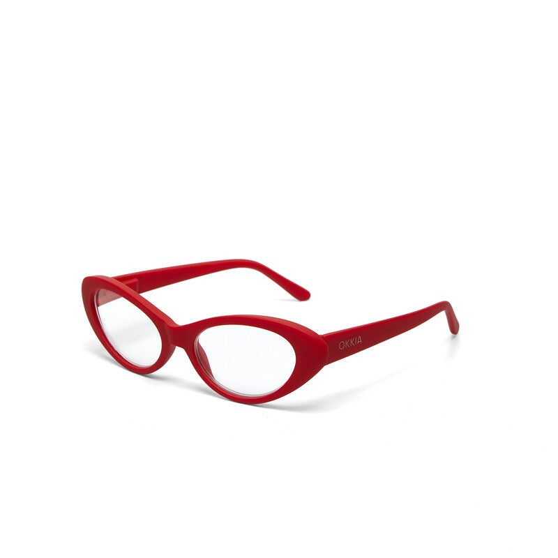 okkia okkia occhiale da lettura mod lina cat eye red diottrie 1 50 ean 8055277545169