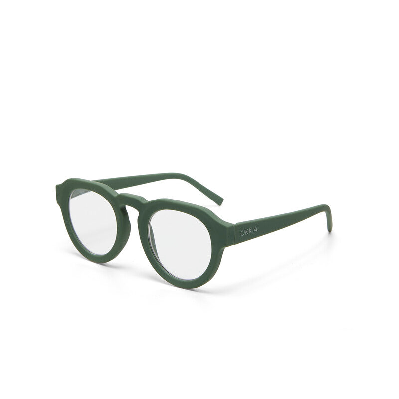 okkia okkia occhiale da lettura mod zeno soft touch anti luce blu verde diottrie 2 00 ean 8056211370946
