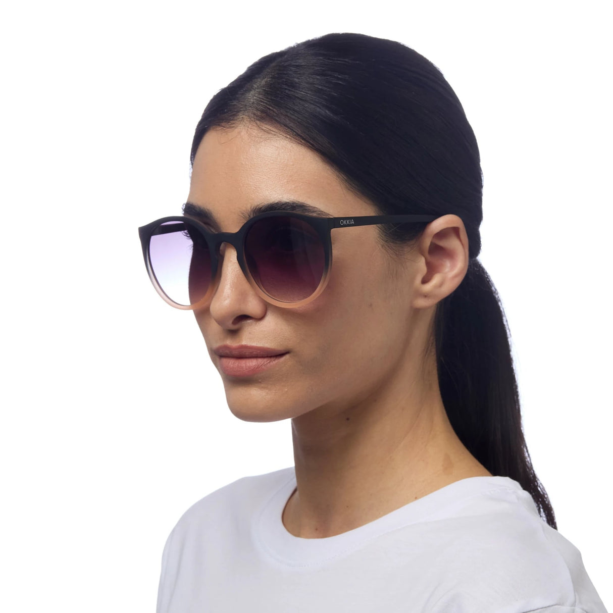 okkia okkia occhiale da sole premontato mod berlino black pink ean 8056211371288
