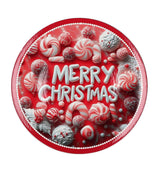 regalo italiano regalo italiano sottopiatto merry christmas natale tondo plastica d 33 cm ass multicolor 1 pz ean 8057586115118