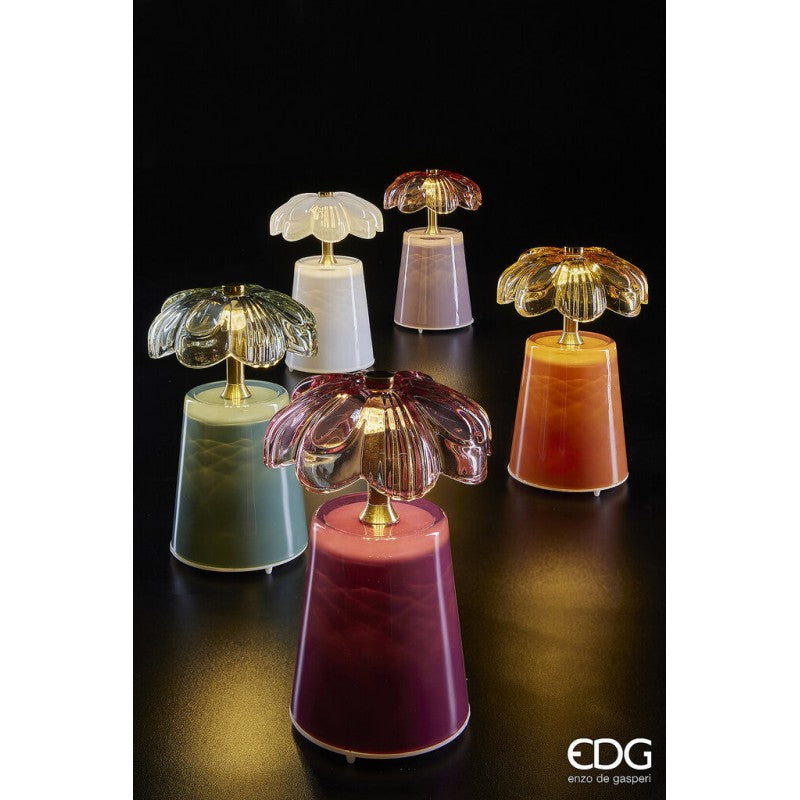 edg enzo de gasperi edg enzo de gasperi lampada da tavolo lily h 1750 cm d 11 cm ip20 salvia scatola regalo ean 8059824607881