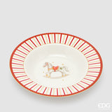 edg enzo de gasperi edg enzo de gasperi servizio piatti natale xmas 24 pz in ceramica rosso verde piano fondo dessert e ciotole ean 8059824668127