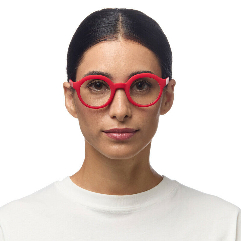 okkia okkia occhiale da lettura mod lauro premontato soft touch red diottrie 3 00 ean 8056211371073