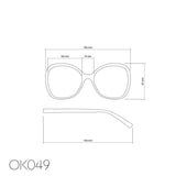okkia okkia occhiale da lettura mod verona premontato butterfly soft touch spring anti luce blu havana giallo diottrie 2 00 ean 8056211374470