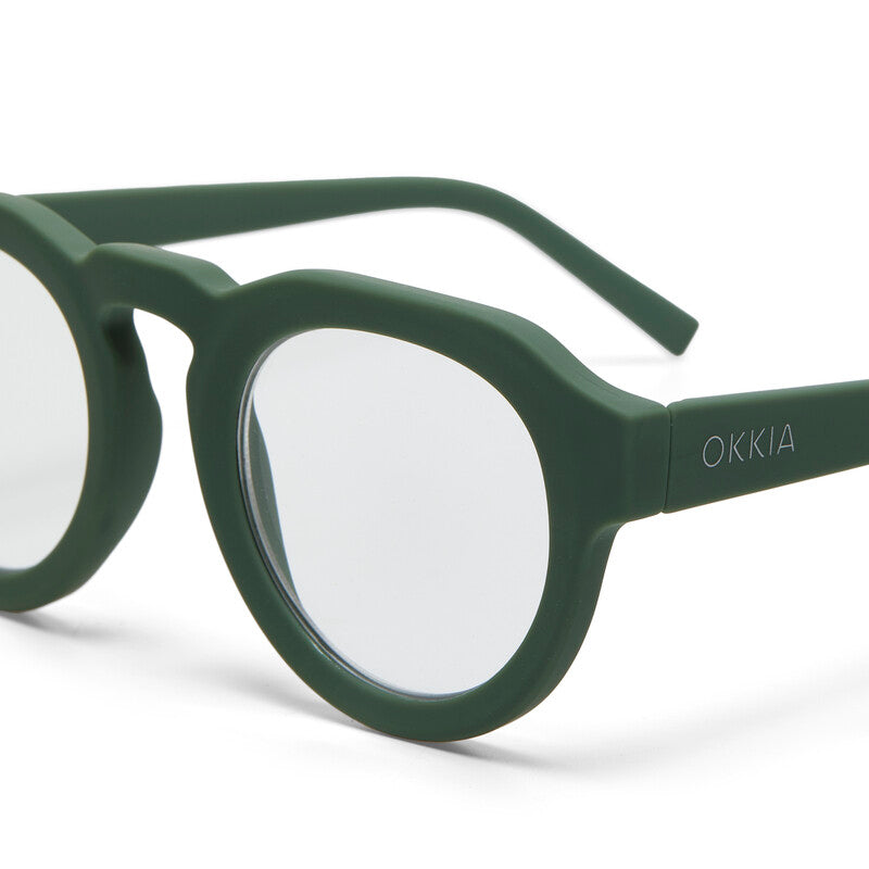 okkia okkia occhiale da lettura mod zeno soft touch anti luce blu verde diottrie 1 00 ean 8056211370922