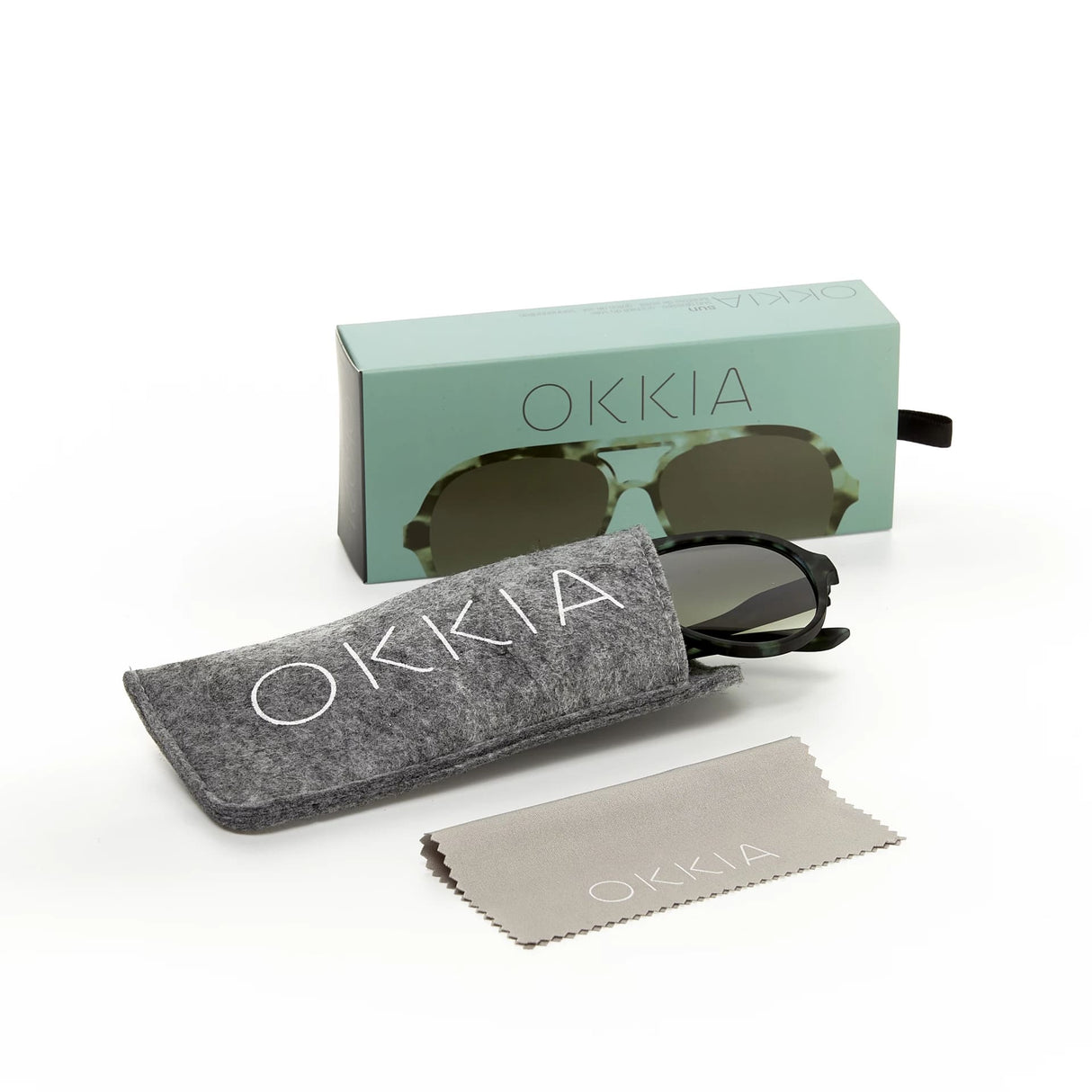 okkia okkia occhiale da sole premontato a forma di goccia mod alessio kale havana ean 8055773193697