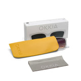 okkia okkia occhiale da sole premontato gatto lite mod silvia montatura trasparente lenti black ean 8056211375347