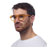 okkia okkia occhiale da lettura mod zeno soft touch anti luce blu giallo havana diottrie 2 50 ean 8055773197107