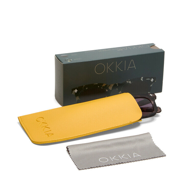 okkia okkia occhiale da sole premontato mod firenze soft touch dirty havana lenti black ean 8056211375767