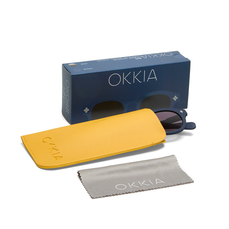 okkia okkia occhiale da sole premontato mod milano soft touch midnight lenti black ean 8056211375651