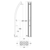 immagine-9-sined-ella-nera-inox-doccia-in-alluminio-solare-da-40-l-nero-fascia-inox-ean-8025431016927