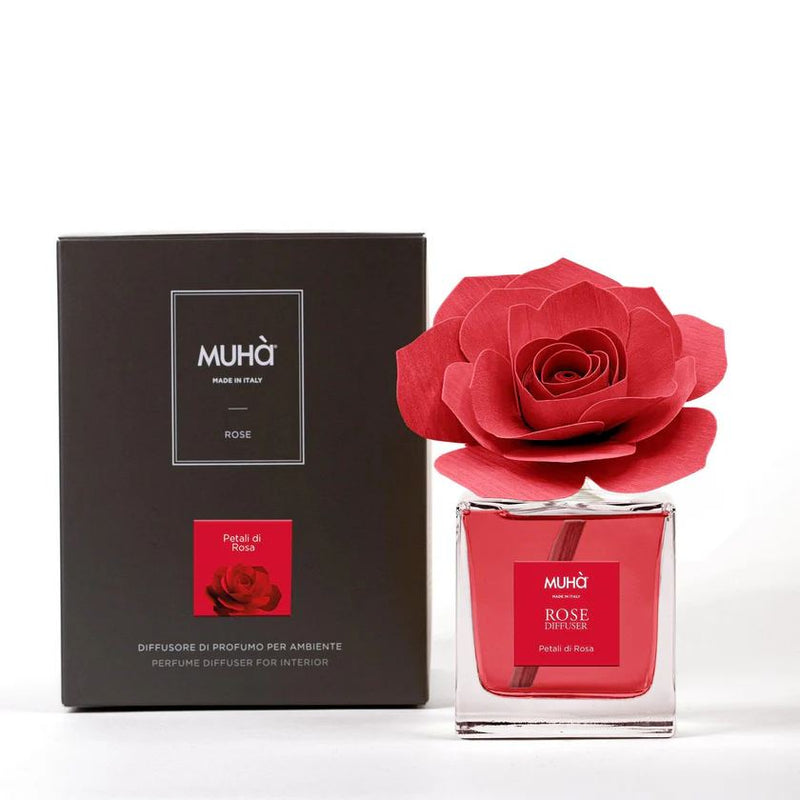 Muhà Duftdiffusor Rosenblüten Rote Rose 100 ml