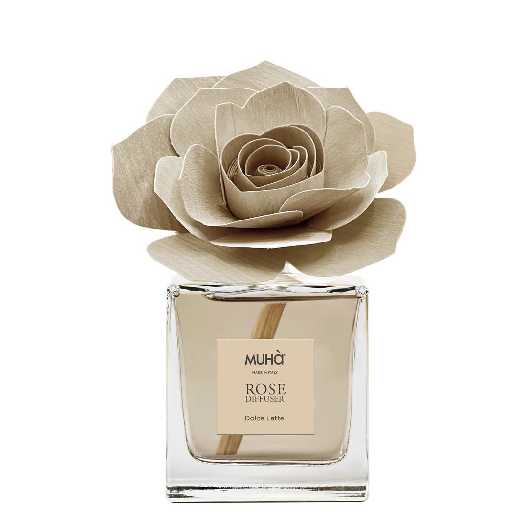 Muhà Raumduft Diffusor Rose Butter Süßmilch 100ml