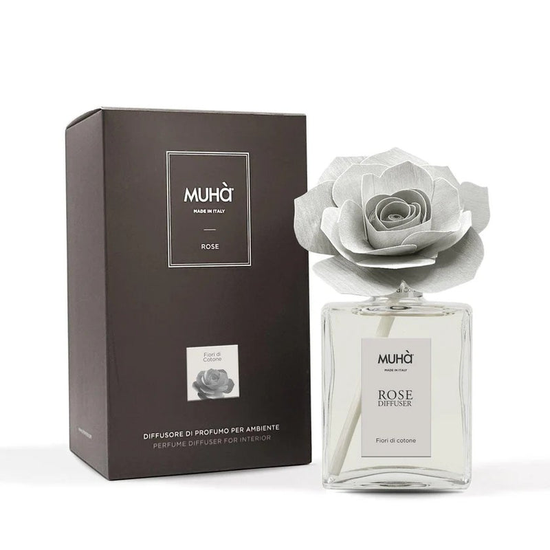 Muhà Raumduftzerstäuber Diffusor Rosen Baumwollblüten 200 ml
