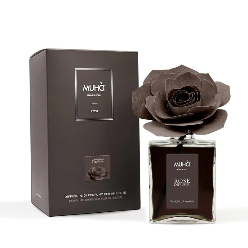 Muhà Diffusor mit Rosen-, Vanille- und Lakritzduft 200 ml