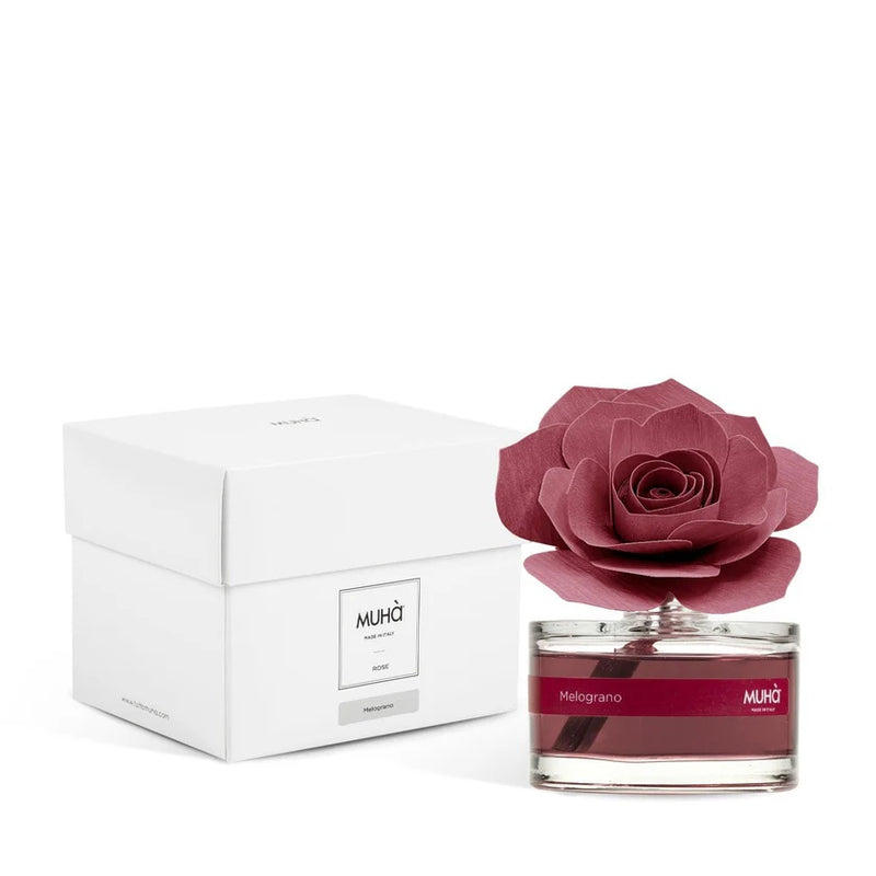 Muhà Profumatore Diffuser Rosa Bordeaux Bomboniera Granatapfel 50 ml