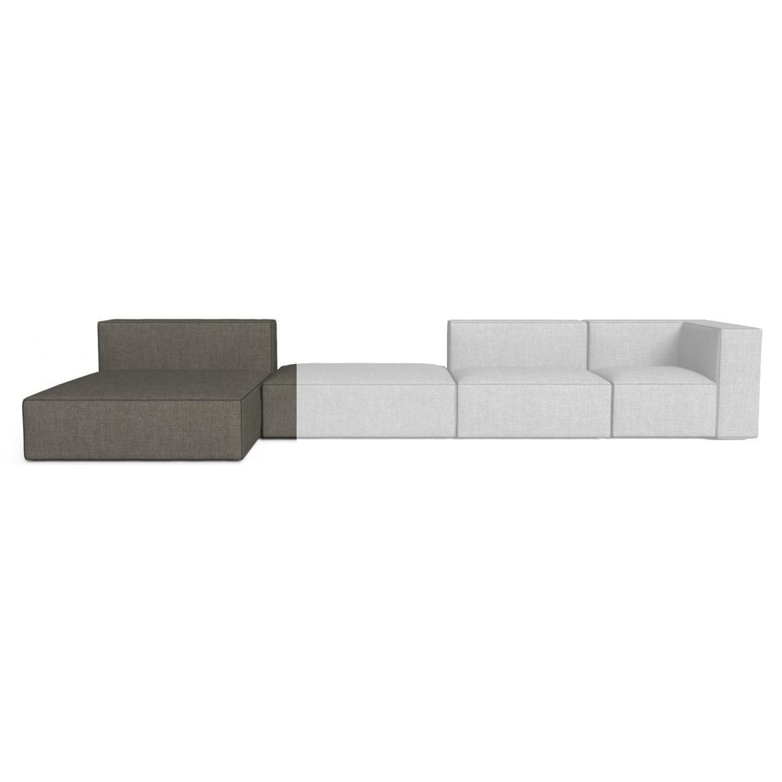 Talenti Ocean Sofa Lounge XL Modulares Graues Sofa