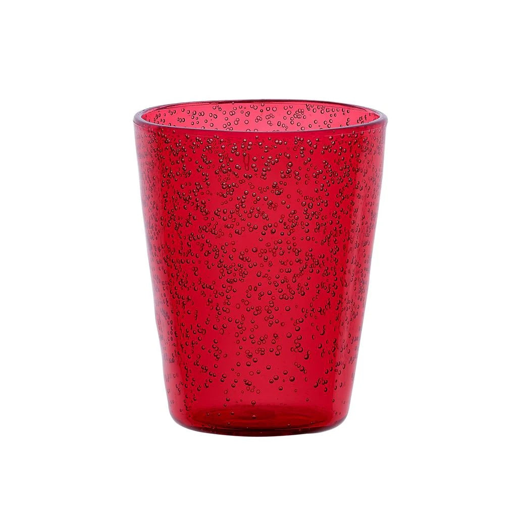 Zani Serafino Memento Synth Wasserglas aus leichtem roten Methacrylat
