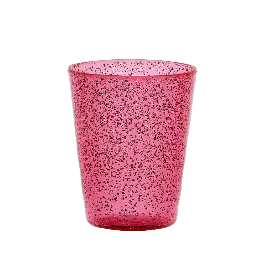 Zani Serafino Wasserglas Memento Synth aus Acryl Farbe Strawberry