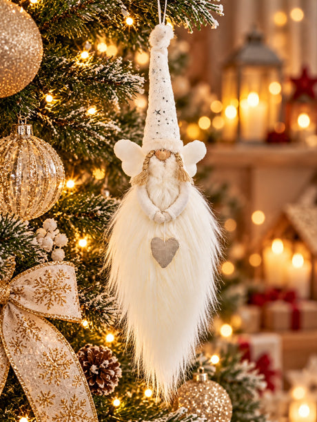ARPIMEX Bambino Weihnachtsbaum-Anhänger für Christbaum H 60 Cm Weiß