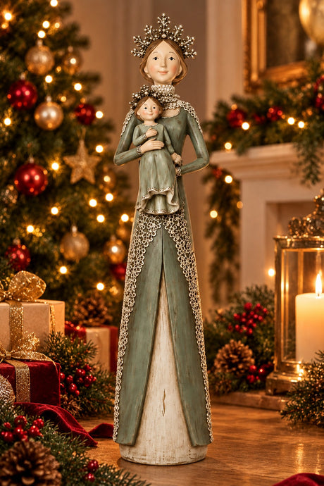 ARPIMEX Madonna Weihnachten mit Kind Harz 45 Cm